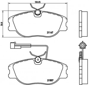 Комплект тормозных колодок, диско P 23 043 BREMBO