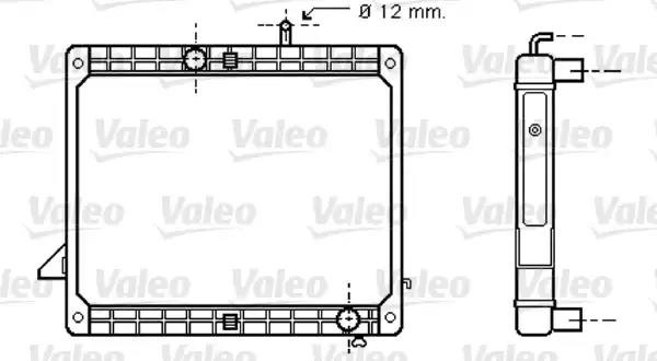 Радиатор, охлаждение двигател 733421 VALEO PHC