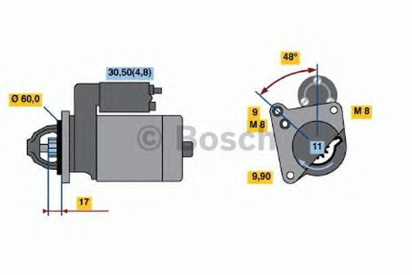 Стартер 0 001 138 003 BOSCH