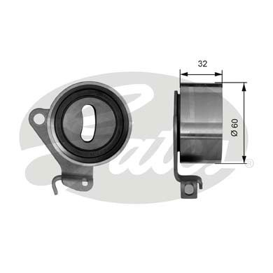 Натяжной ролик, ремень ГРМ T41048 GATES