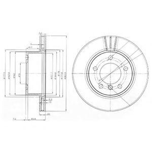 Тормозной диск BG3899 DELPHI