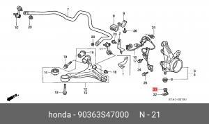 Гайка 90363S47000 HONDA