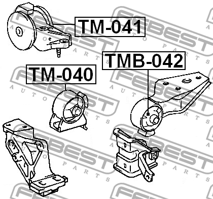 Подушка двигателя TMB-042 FEBEST