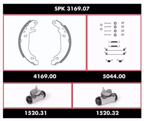 Комплект тормозных колодок SPK316907 REMSA