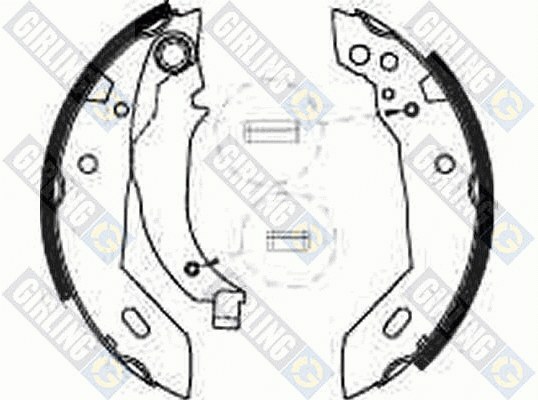 Комплект тормозных колодок 5162281 GIRLING