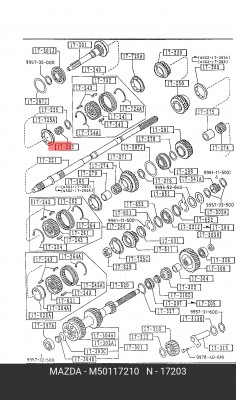 Деталь M50117210 MAZDA