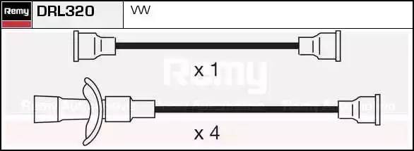 Ккомплект проводов зажигания DRL320 DELCO REMY