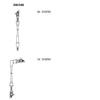 Ккомплект проводов зажигания 300546 BREMI