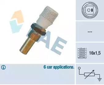 Температурный датчик охлаждающей жидкости 32620 FAE