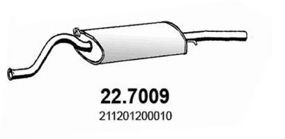 Глушитель выхлопных газов конечный 227009 ASSO