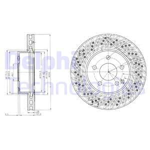 Диск тормозной BG4142 DELPHI