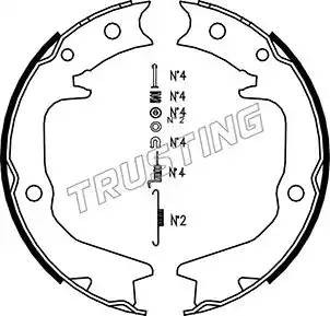 Комплект тормозных колодок, стояночная тормозная система 064177K TRUSTING