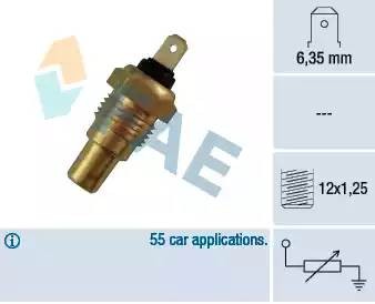 Температурный датчик охлаждающей жидкости 31580 FAE