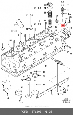 Прокладка 1 576 308 FORD