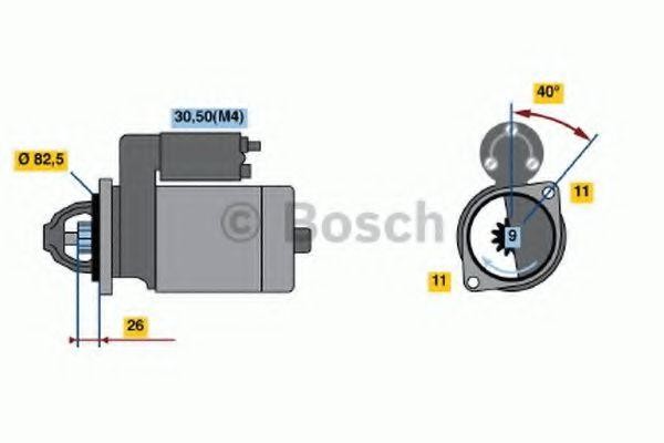 Стартер 0001223021 BOSCH