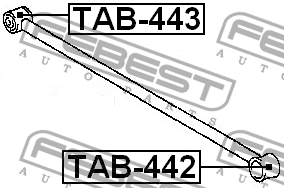 Рычаг подвески TAB-442 FEBEST