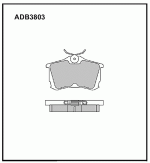 Колодки тормозные дисковые ADB3803 ALLIED NIPPON