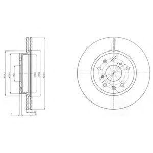 Диск тормозной BG4093 DELPHI
