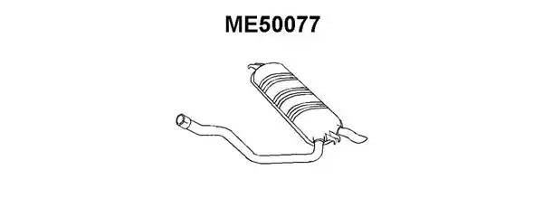 Глушитель выхлопных газов конечный ME50077 VENEPORTE