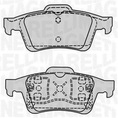 Комплект тормозных колодок, диско 430216170311 MAGNETI MARELLI