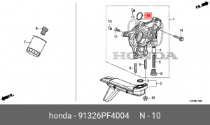 Прокладка, впускной коллектор 91326PF4004 HONDA