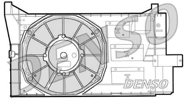 Вентилятор, охлаждение двигателя DER09050 DENSO