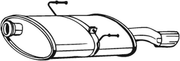 Глушитель выхлопных газов конечный 190-911 BOSAL