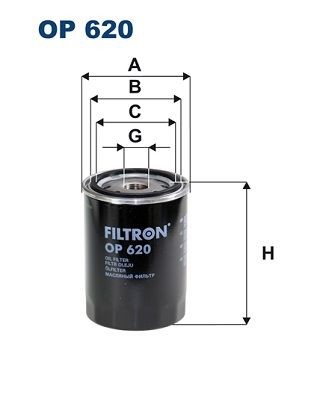 Фильтр масляный двигателя OP620 FILTRON