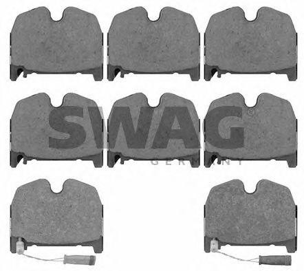 Комплект тормозных колодок, диско 10 91 6534 SWAG