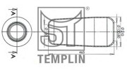 Кожух пневматической рессоры 040606006500 TEMPLIN