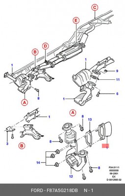 Деталь F87A5G218DB FORD
