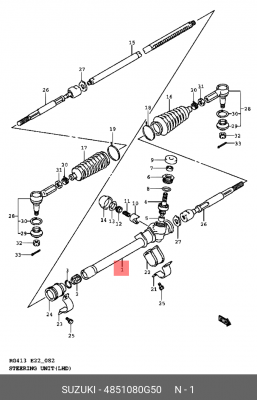 Рулевой механизм 48510-80G50 SUZUKI