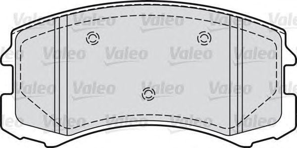 Комплект тормозных колодок, диско 598864 VALEO PHC