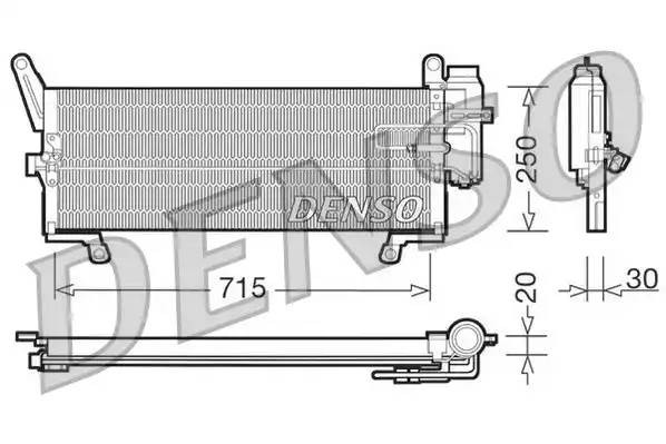 Конденсатор, кондиционер DCN09094 DENSO