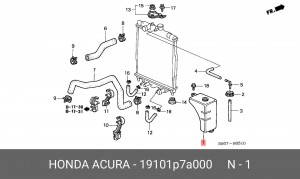 Деталь 19101P7A000 HONDA