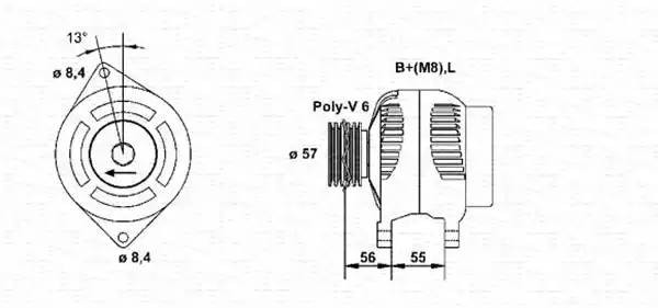 Генератор 943346036010 MAGNETI MARELLI