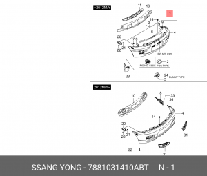 Деталь 7881031410ABT SSANG YONG