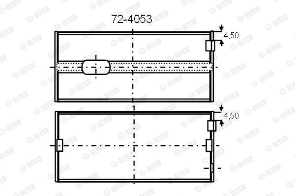 Подшипник 72-4053 GLYCO