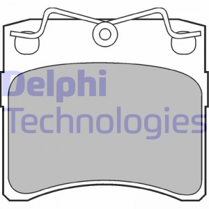 Комплект тормозных колодок, диско LP785 DELPHI