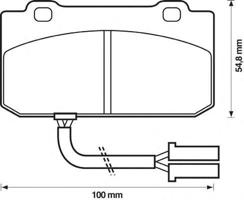 Комплект тормозных колодок, диско 571461B BENDIX JURID