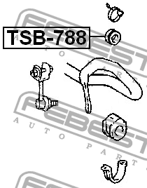 Втулка стойки стабилизатора TSB-788 FEBEST