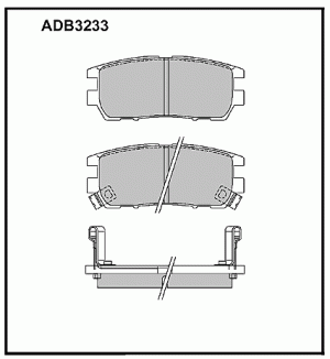 Колодки тормозные дисковые ADB3233 ALLIED NIPPON
