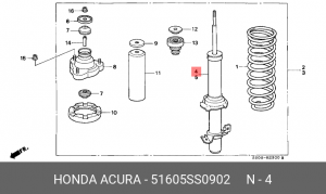 Амортизатор 51605SS0902 HONDA