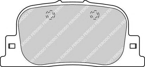 Комплект тормозных колодок, диско FDB1686 FERODO