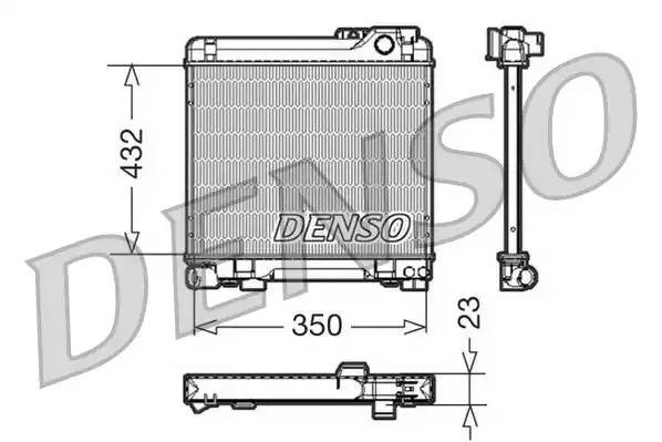 Радиатор, охлаждение двигател DRM05013 DENSO