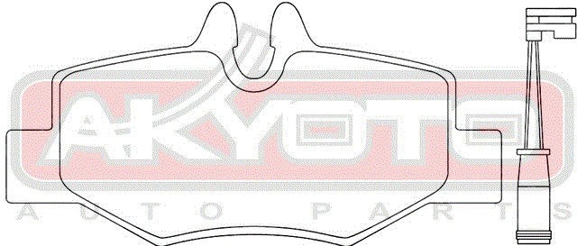 Колодки тормозные дисковые AKD-2679 AKYOTO