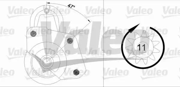 Стартер 455698 VALEO PHC