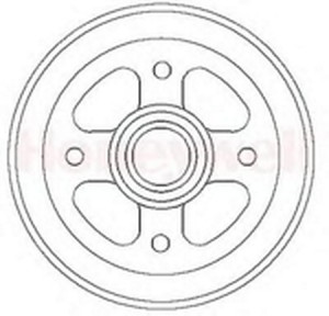 Тормозной барабан 329246B BENDIX JURID