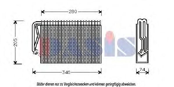 Испаритель, кондиционер 820228N AKS DASIS