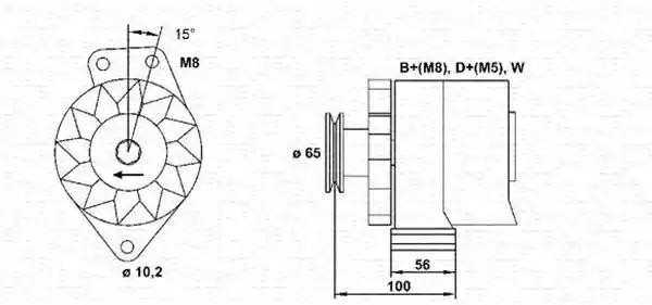 Генератор 943356678010 MAGNETI MARELLI